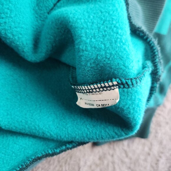 Puma Hoodie Men's Large Blue Allover Graphic Logo Pullover Fleece Sweatshirt - Picture 9 of 10